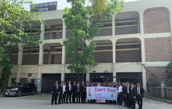 DIU Law Students visit Narayanganj District & Sessions Judges Court