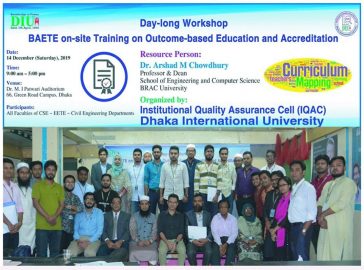 Day-long Workshop BAETE on-site Training on Outcome-based Education and Accreditation